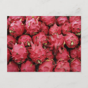 Carte Postale Dragonfruit rose empilé ensemble