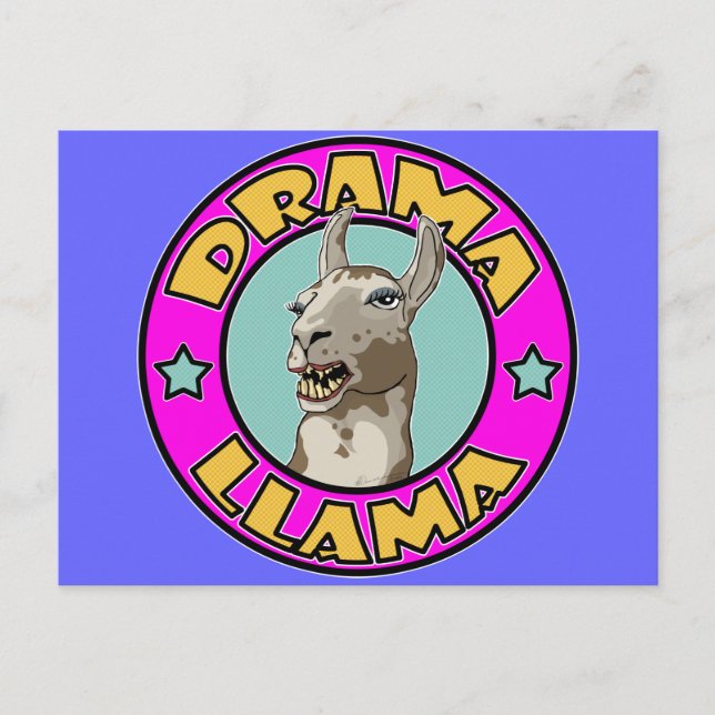 Carte Postale Drama Llama (Devant)