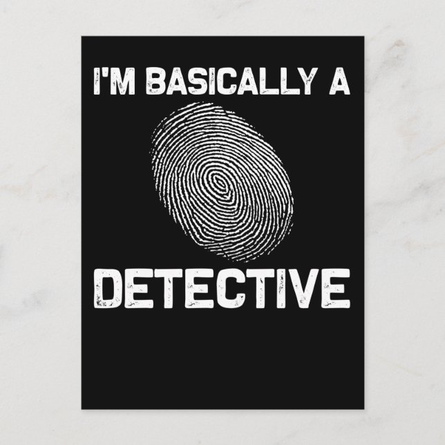 Carte Postale Drame d'enquête de détective de crime drôle Lecteu (Devant)