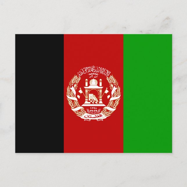 Carte postale drapeau Afghanistan (Devant)