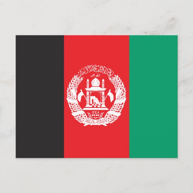Carte Postale Drapeau Afghanistan (Devant)