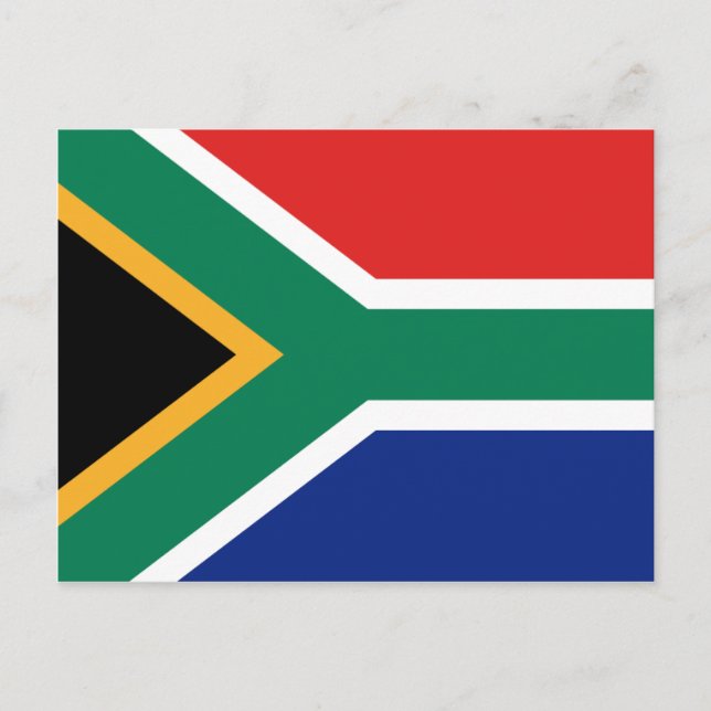 Carte postale Drapeau Afrique du Sud (Devant)