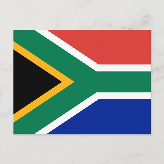 Carte postale Drapeau Afrique du Sud (Devant)