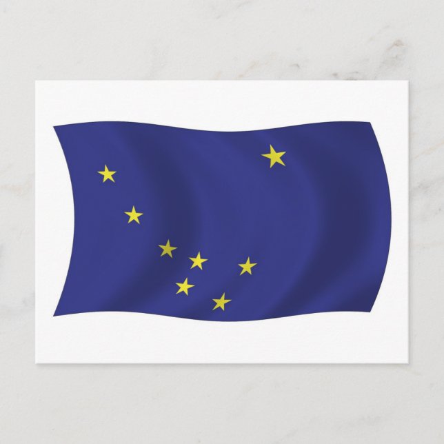 Carte postale drapeau Alaska (Devant)