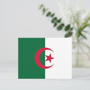 Carte Postale drapeau algérien