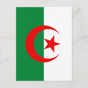 Carte Postale drapeau algérien