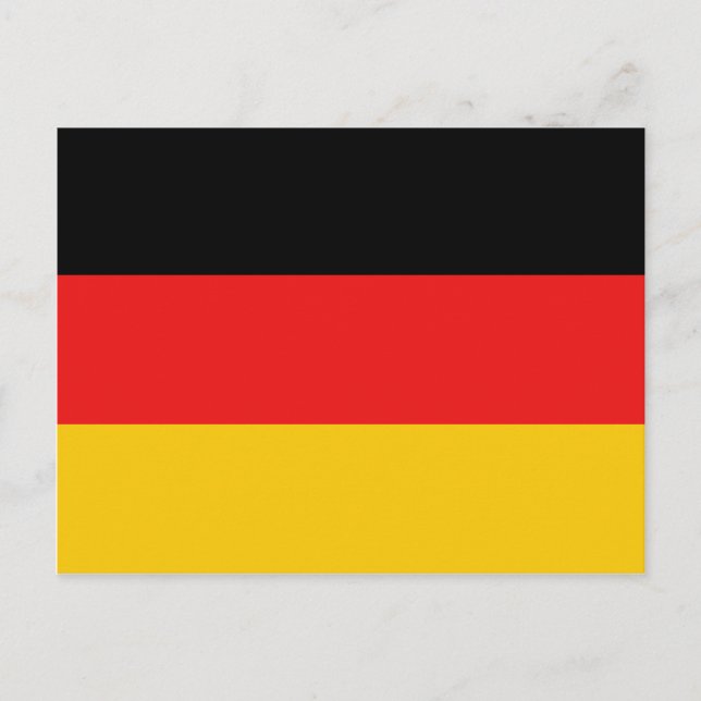 Carte postale Drapeau Allemagne (Devant)