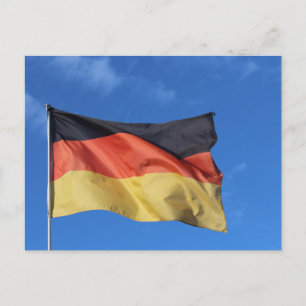 Carte postale drapeau allemand