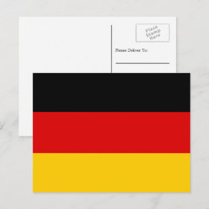 Carte Postale Drapeau allemand, Drapeau allemand