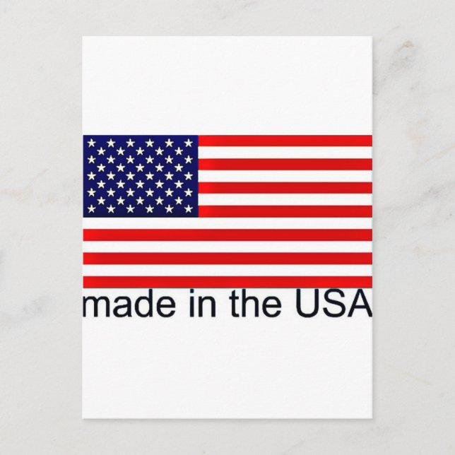 Carte Postale Drapeau américain (Devant)