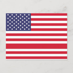 Carte postale drapeau américain