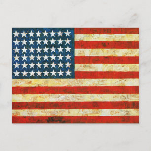 Carte Postale Drapeau américain
