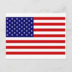 Carte Postale Drapeau américain