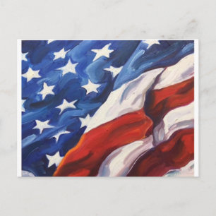 Carte Postale Drapeau américain
