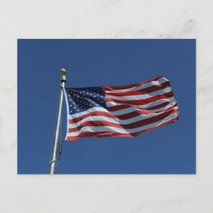 Carte Postale Drapeau américain