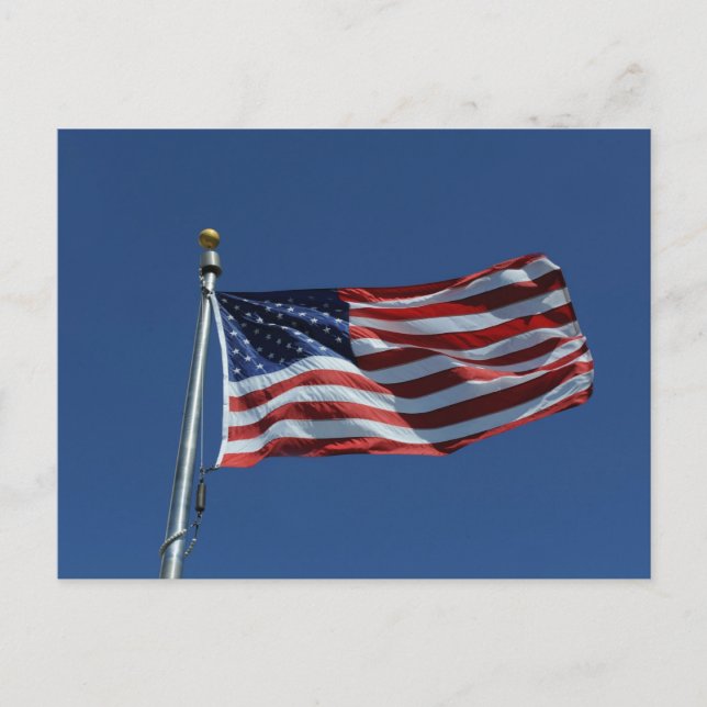 Carte Postale Drapeau américain (Devant)