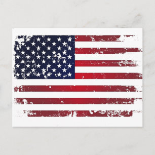 Carte Postale Drapeau américain