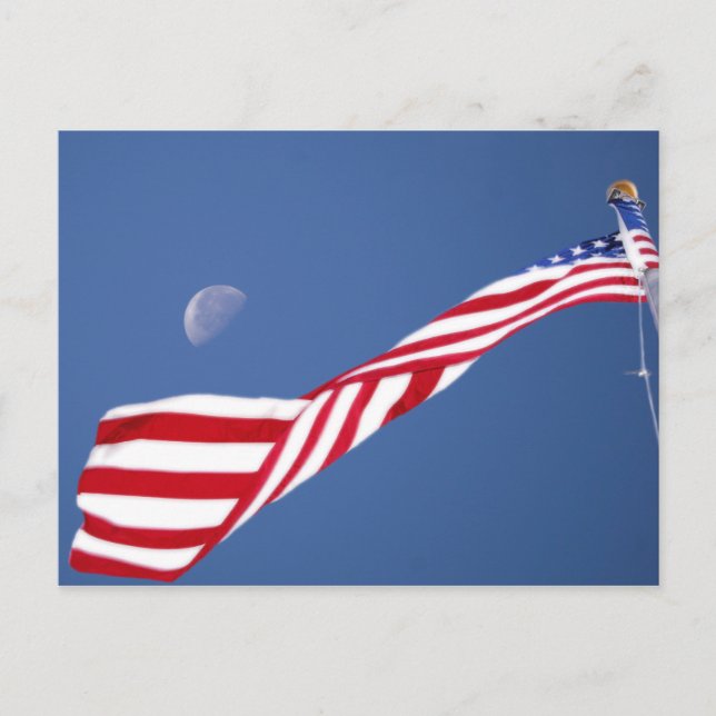Carte postale drapeau américain (Devant)
