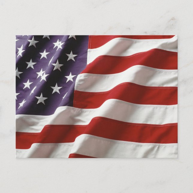 Carte Postale Drapeau américain (Devant)