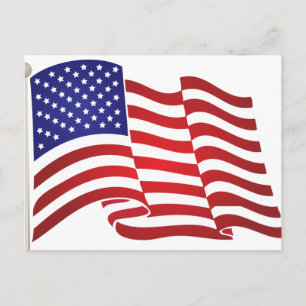 Carte Postale Drapeau américain