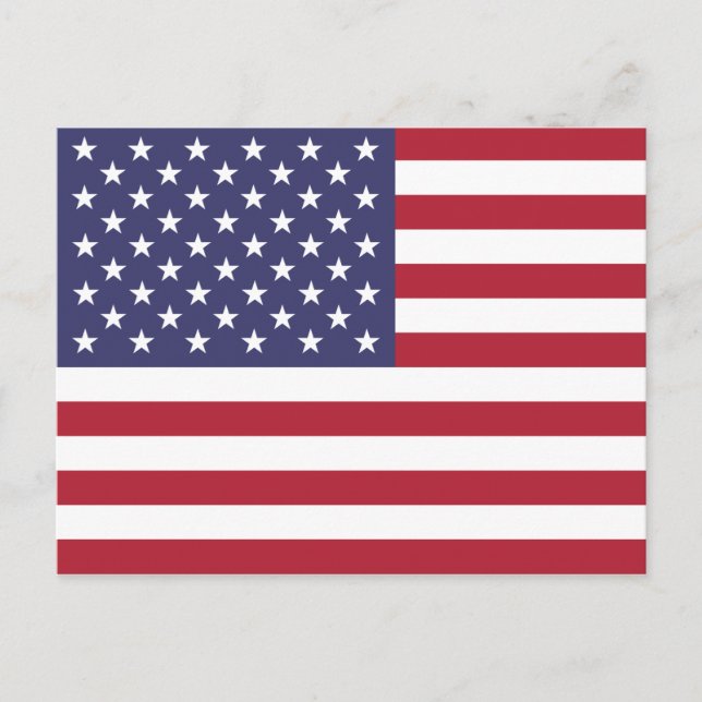 Carte postale Drapeau américain (Devant)