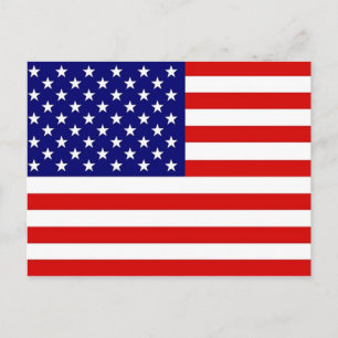 Carte Postale Drapeau américain