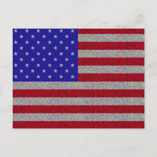 Carte Postale Drapeau américain