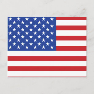 Carte Postale Drapeau américain
