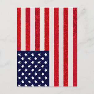 Carte Postale Drapeau américain