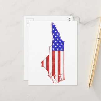 Carte Postale Drapeau américain de Caroline du Nord Talon de gou