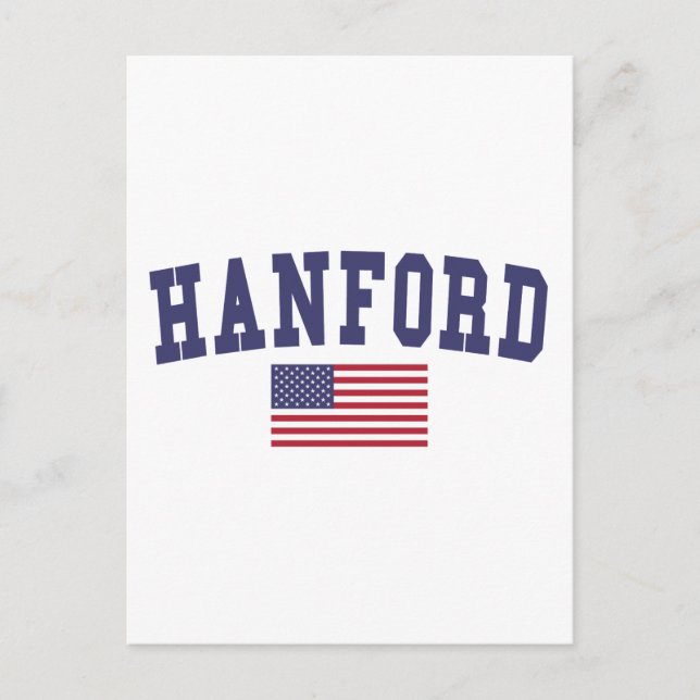 Carte Postale Drapeau américain de Hanford (Devant)