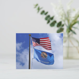 Carte Postale Drapeau américain de l'Oklahoma