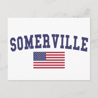 Carte Postale Drapeau américain de Somerville