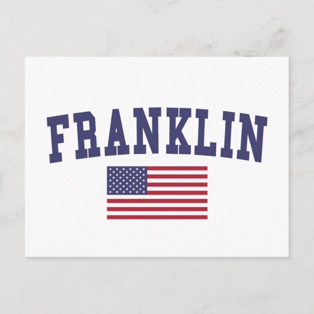 Carte Postale Drapeau américain Franklin TN (Devant)