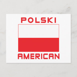 Carte Postale Drapeau américain Polski