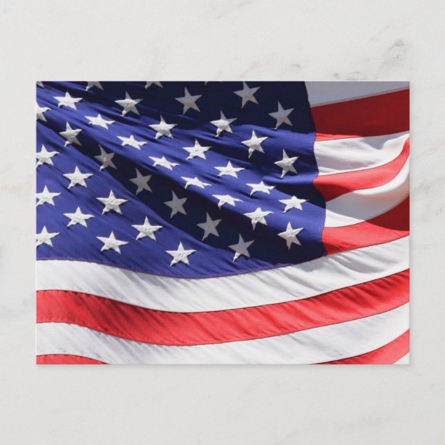 Carte Postale Drapeau américain Want (Devant)