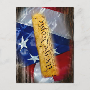 Carte Postale Drapeau Américain We The People