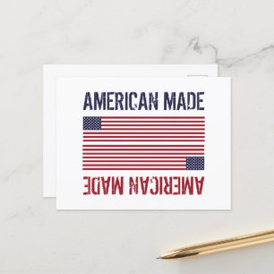 Carte Postale Drapeau American Made, États-Unis
