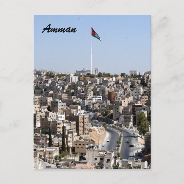 Carte Postale drapeau amman (Devant)