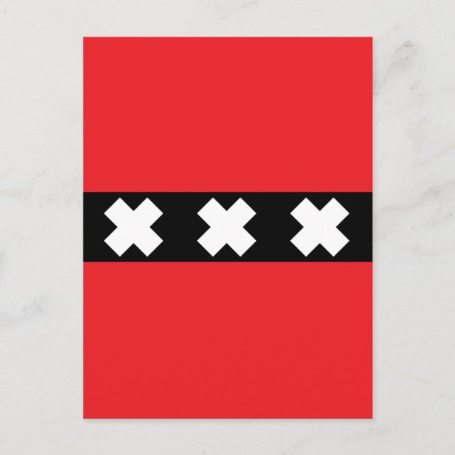 Carte Postale Drapeau Amsterdam (Devant)