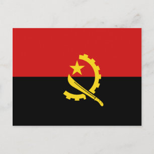 Carte postale drapeau Angola