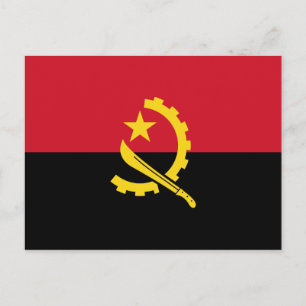Carte Postale Drapeau angolais patriotique