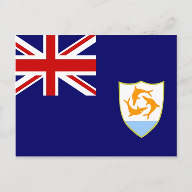 Carte Postale Drapeau Anguilla (Devant)