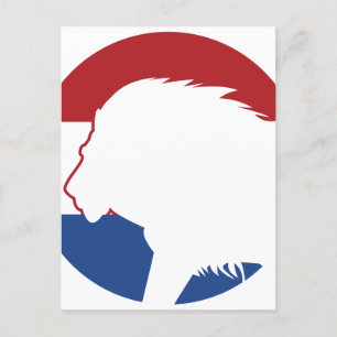 Carte Postale Drapeau animal national néerlandais de Pays-Bas
