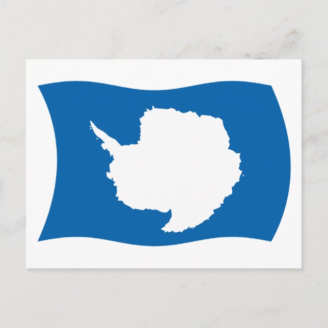 Carte postale Drapeau Antarctique (Devant)