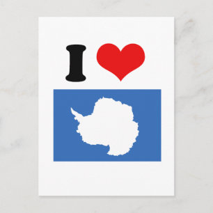 Carte Postale Drapeau Antarctique