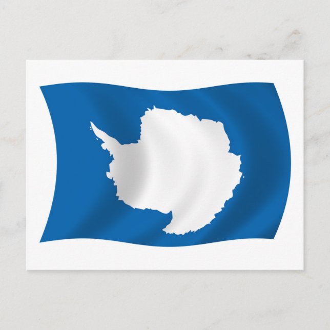 Carte postale Drapeau Antarctique (Devant)