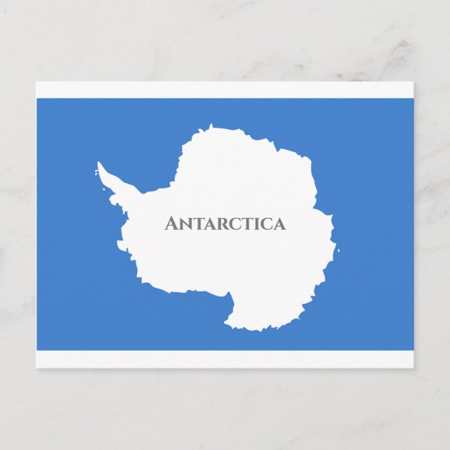 Carte Postale Drapeau Antarctique (Devant)