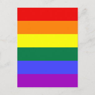 Carte Postale Drapeau arc-en-ciel