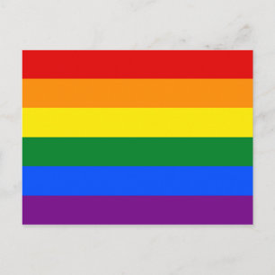 Carte Postale Drapeau arc-en-ciel LGBT
